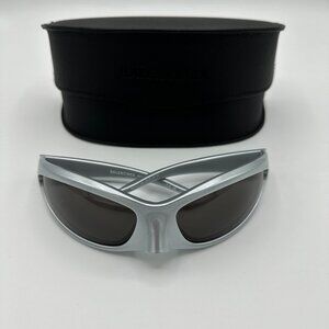 Balenciaga Skin Cat sunglasses in silver BB0251S 005 80